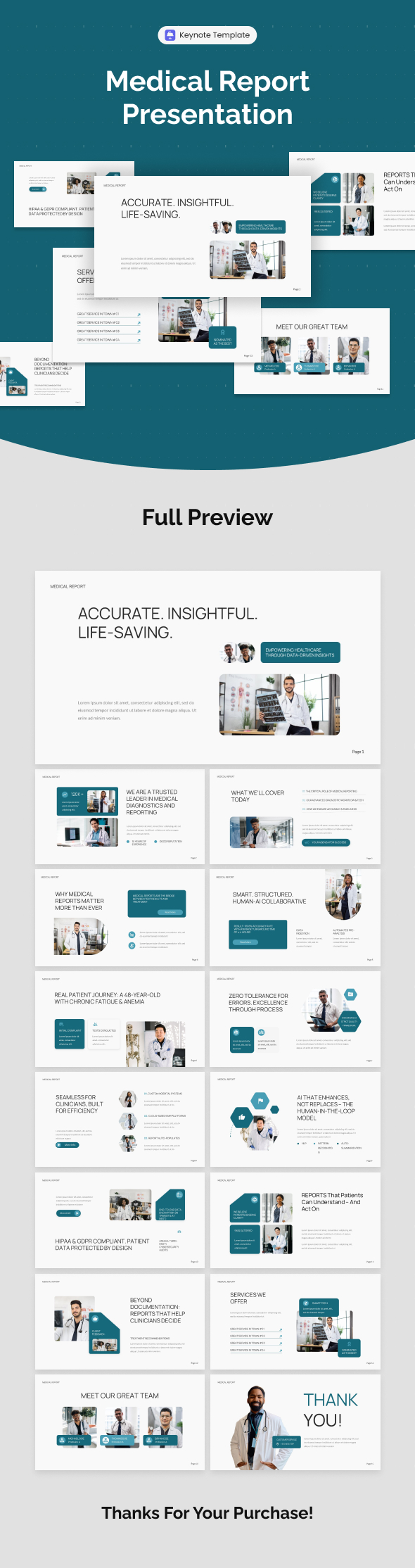 Medical Report KeynoteTemplate