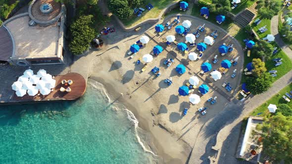 Aerial View of Elounda, Crete, Greece