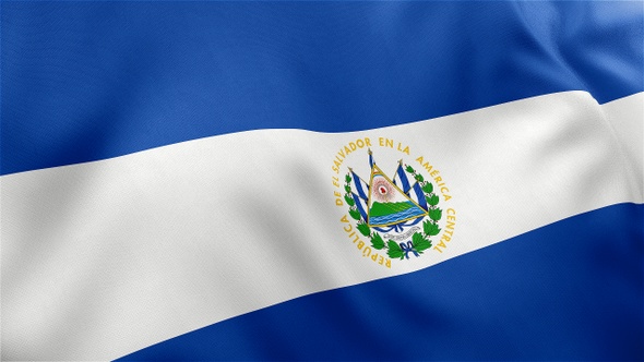 El Salvador Flag, Motion Graphics | VideoHive