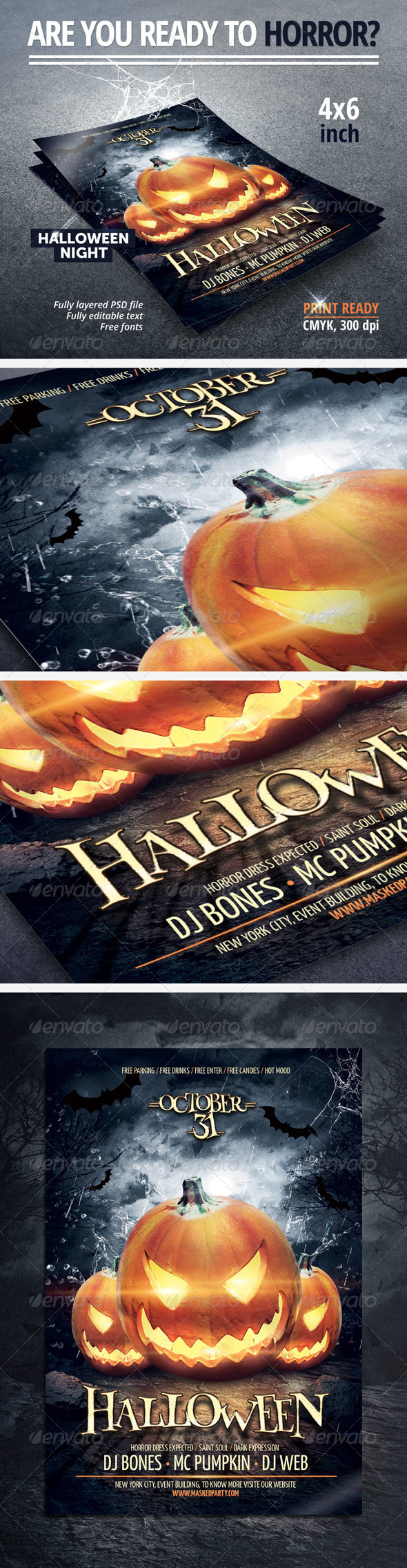Halloween Party Flyer - Clubs & Parties Events
