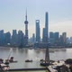 Shanghai City. Urban Lujiazui Skyline and Huangpu River. China. Aerial View - VideoHive Item for Sale