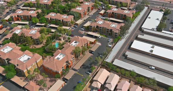 Exterior View Avondale Town American Residential of Typical Multi Level Apartment in Street and Home alt