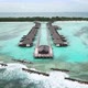 Drone Video of Exotic Turquoise Paradise and Water Villa Bungalows Maldives - VideoHive Item for Sale
