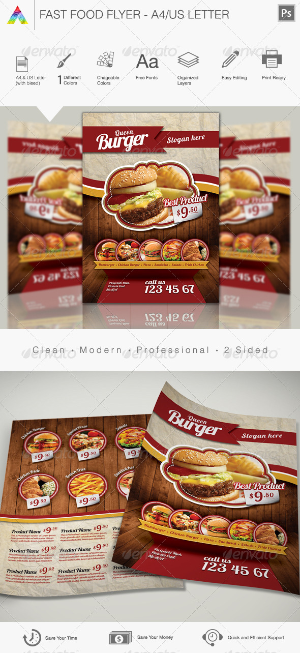 Fast Food Flyer - Print Templates