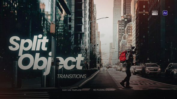 Split Object Transitions Elements template preview