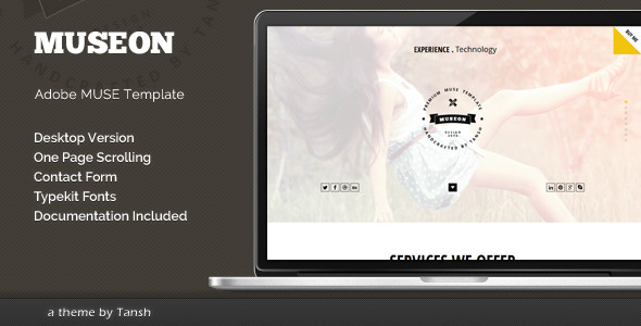 Museon One Page - ThemeForest 5679481