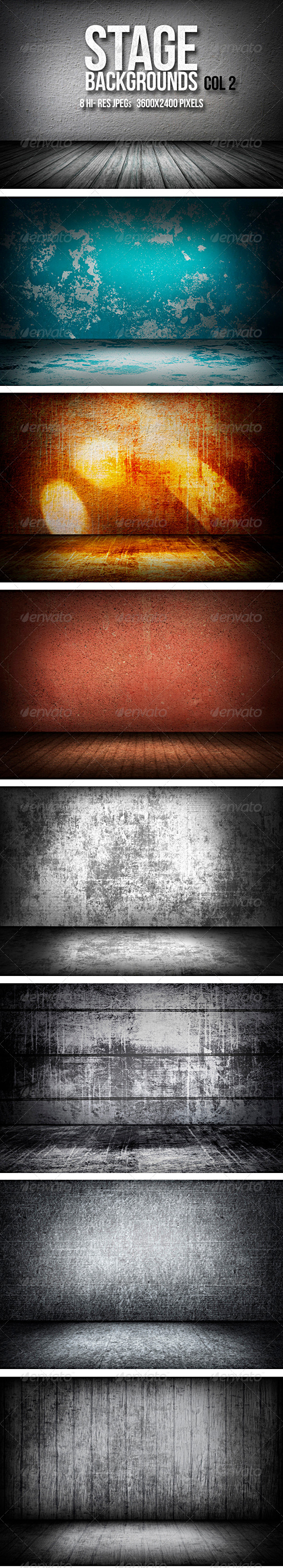 Stage Backgrounds Col 2 - 3D Backgrounds
