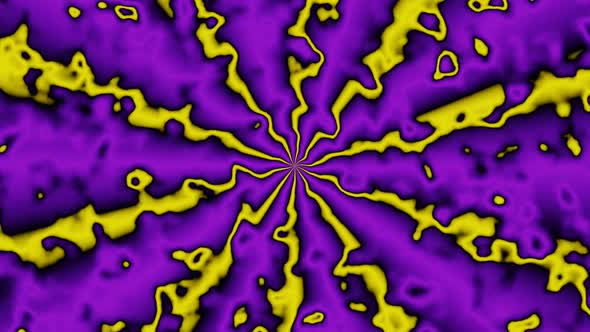 Satisfying Radial Movement Of Yellow and Purple Lines