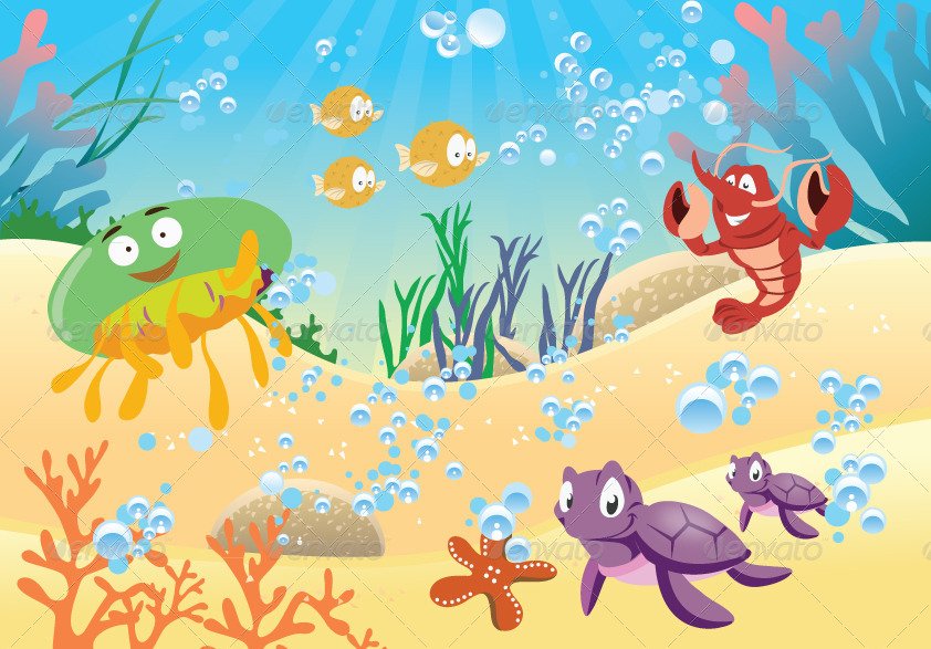 Sea Life by makalo_be | GraphicRiver