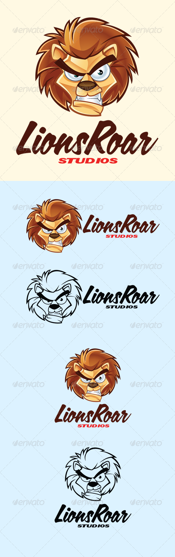 Cartoon Lion Logo