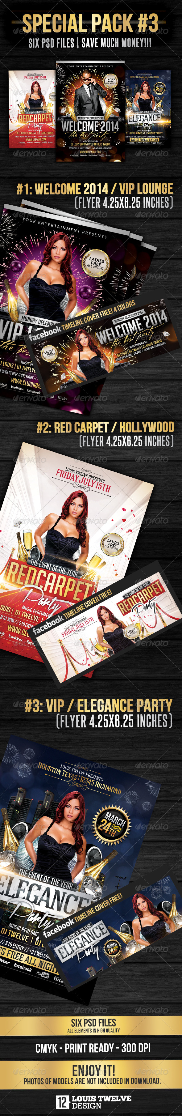 Special Bundle 03 | Flyers + Fb Covers - Clubs & Parties Events