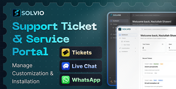 Solvio – Real-Time Customer Support Ticket & Live Chat System with Knowledge Base