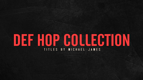 Def Hop Title - VideoHive 5640859