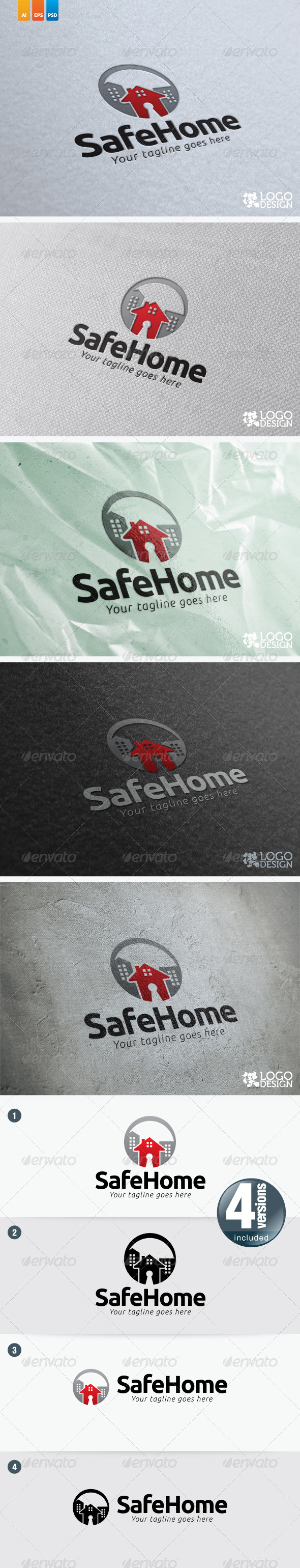 Safe Home - Buildings Logo Templates