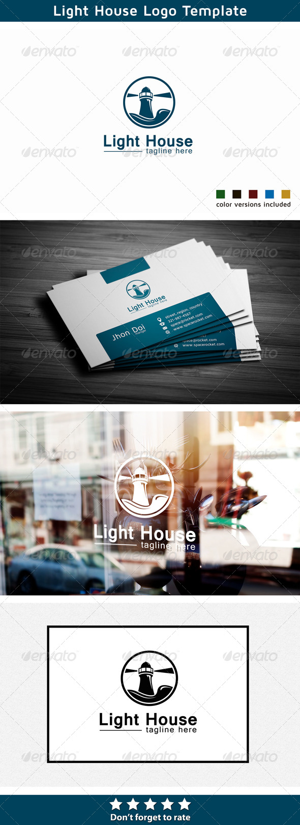Lighthouse Logo - Church - Buildings Logo Templates