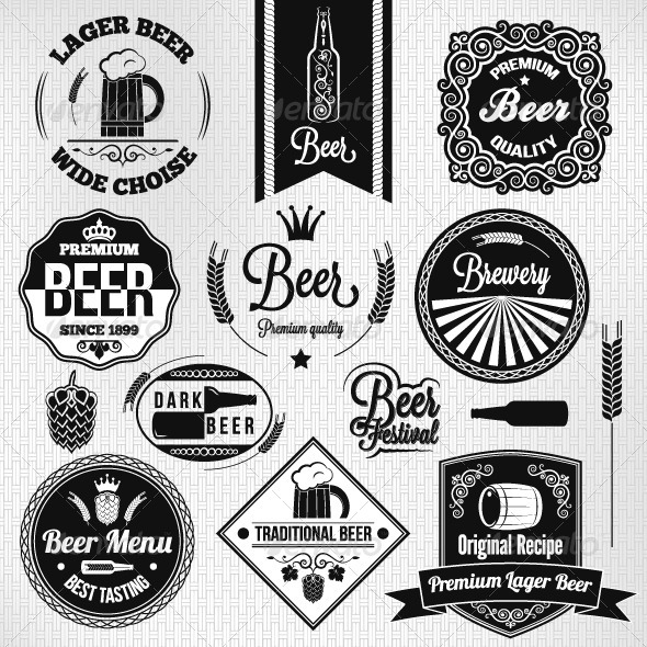 vintage beer label template