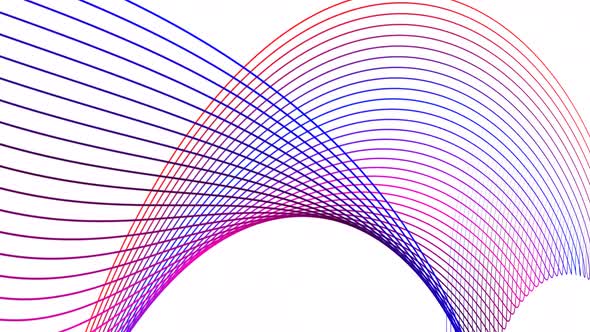 Brown Blue Pink Red Color Geometric Line Animation On White Background alt