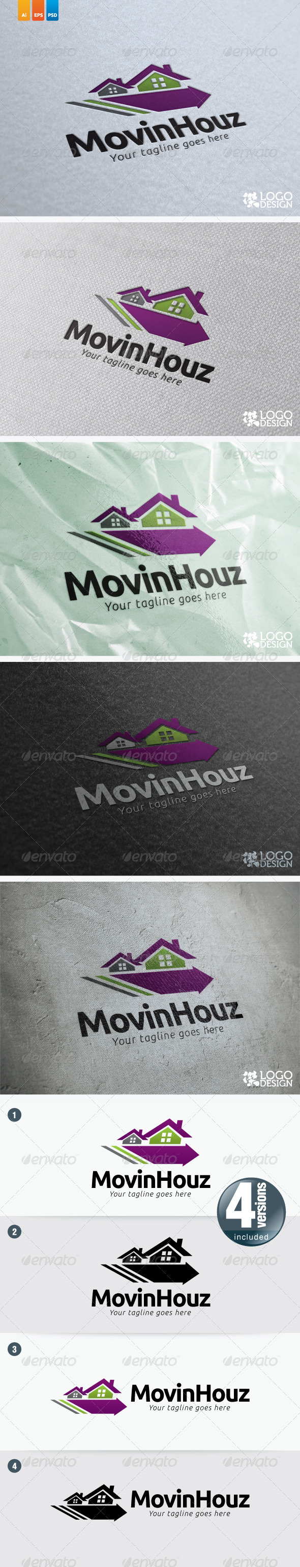 Movin Houz - Buildings Logo Templates