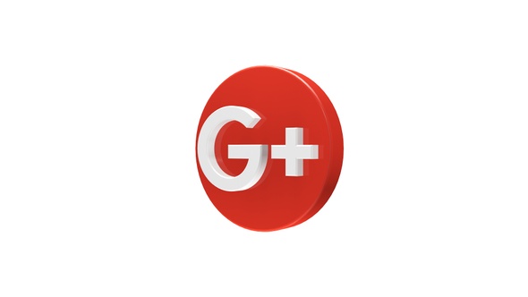 Social Media 3D Google Plus Icon alt