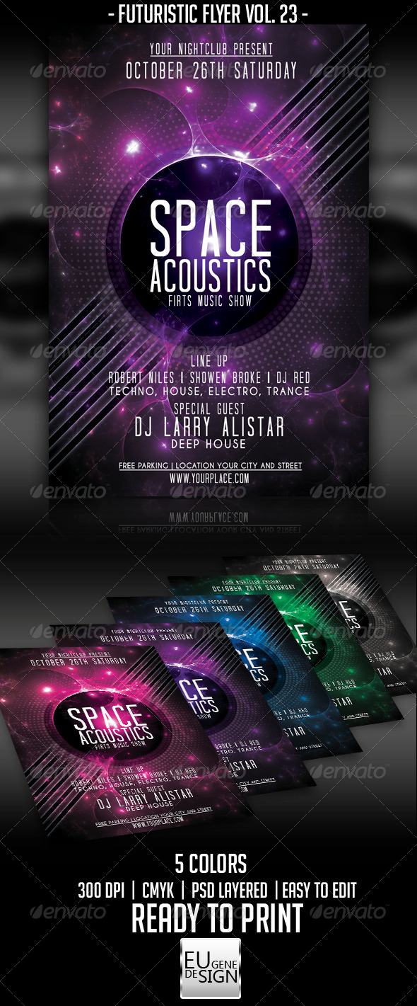 Futuristic Flyer Vol. 23 - Clubs & Parties Events