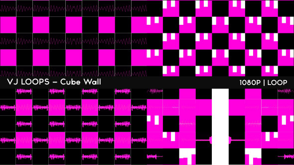 VJ Loops - Cube Wall