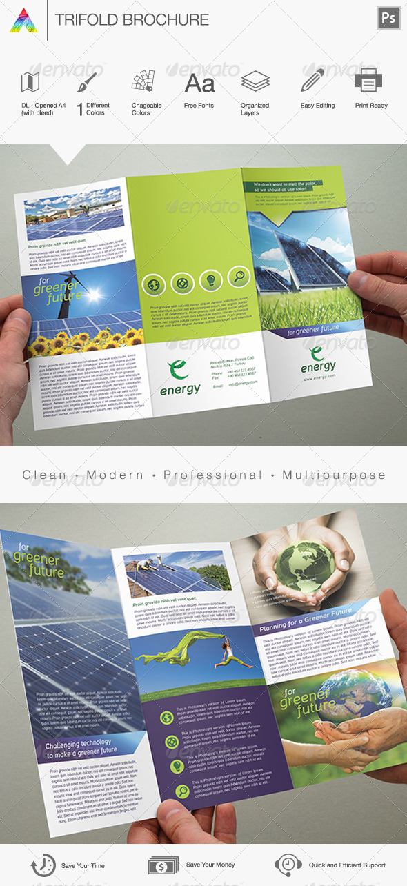 Multipurpose Trifold Brochure - Print Templates
