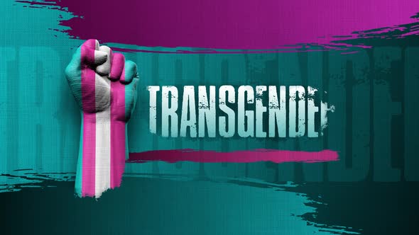 Transgender Gender Sign Background Animation 4k