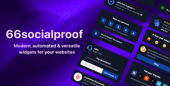 66socialproof - Social Proof & FOMO Widgets Notifications (SAAS)
