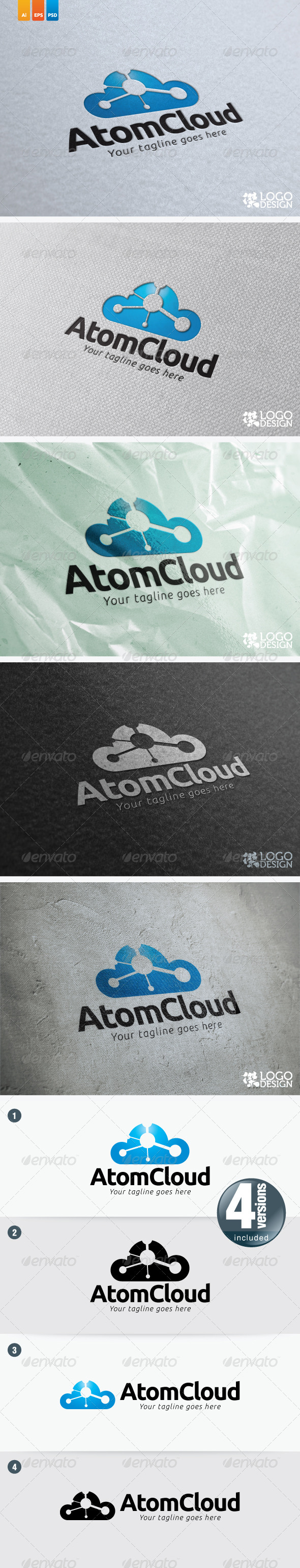 Atom Cloud - Symbols Logo Templates