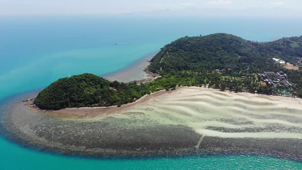Beautiful high view of nature with sea ocean alt