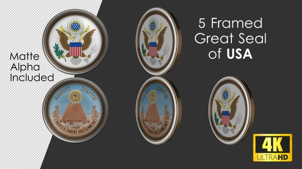 Framed Great Seal Of USA Pack alt