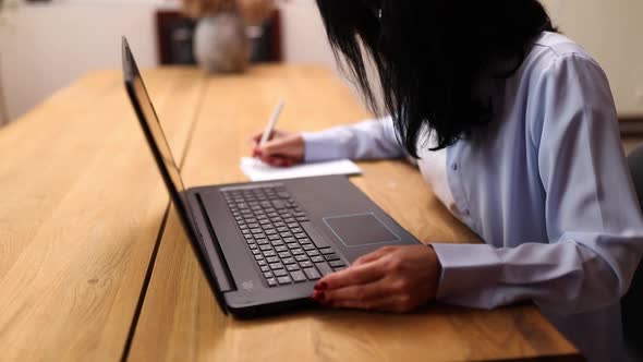 Mature Old Lady Wearing Headphones Study Online Education Training alt