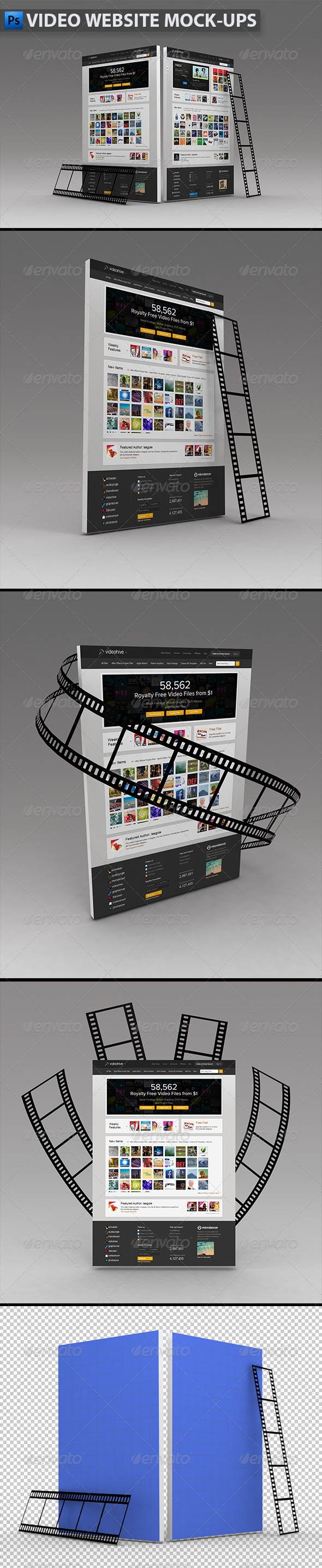 Download Video Website Mock Ups By Themedia Graphicriver