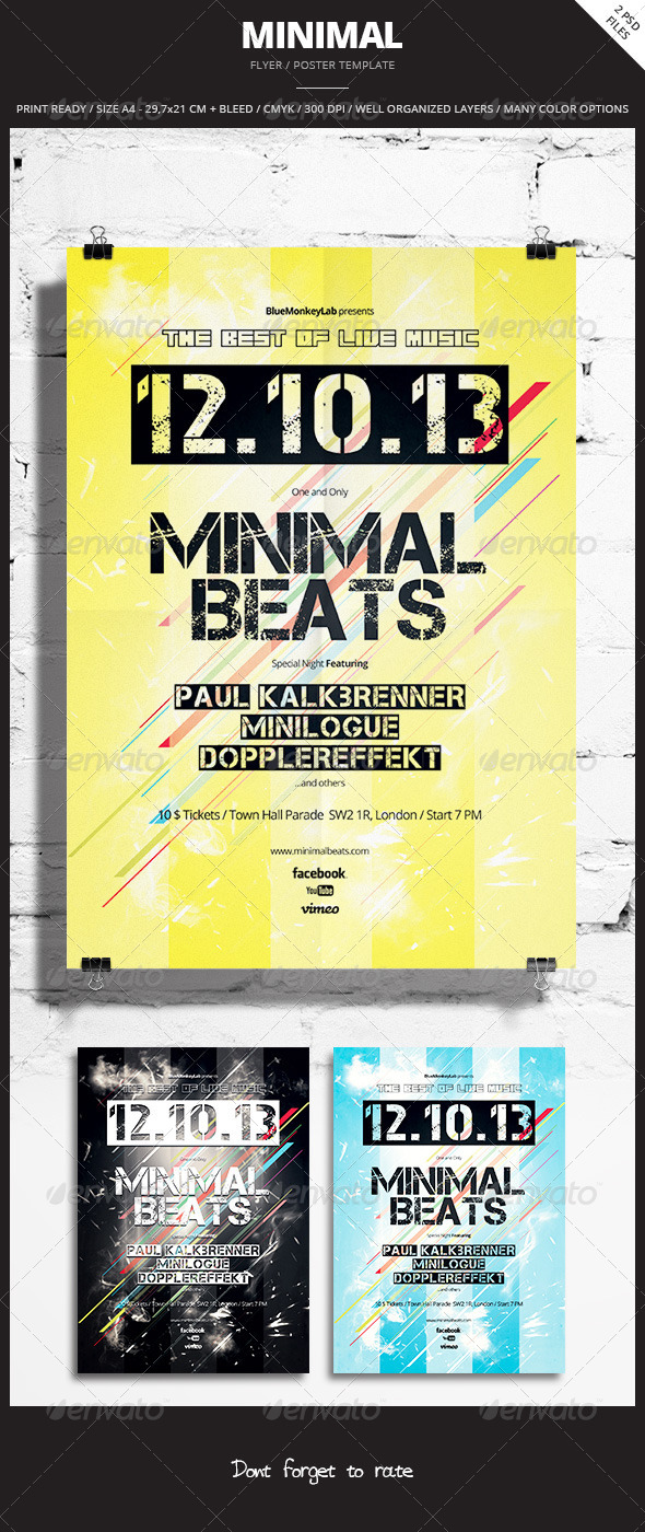 Minimal Flyer / Poster 2 - Events Flyers