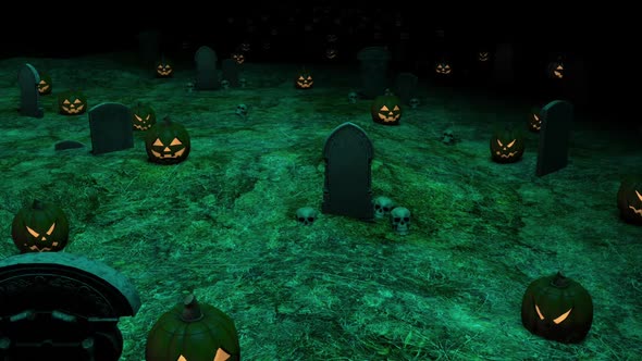 Halloween Tomb Pumpkin Hd 