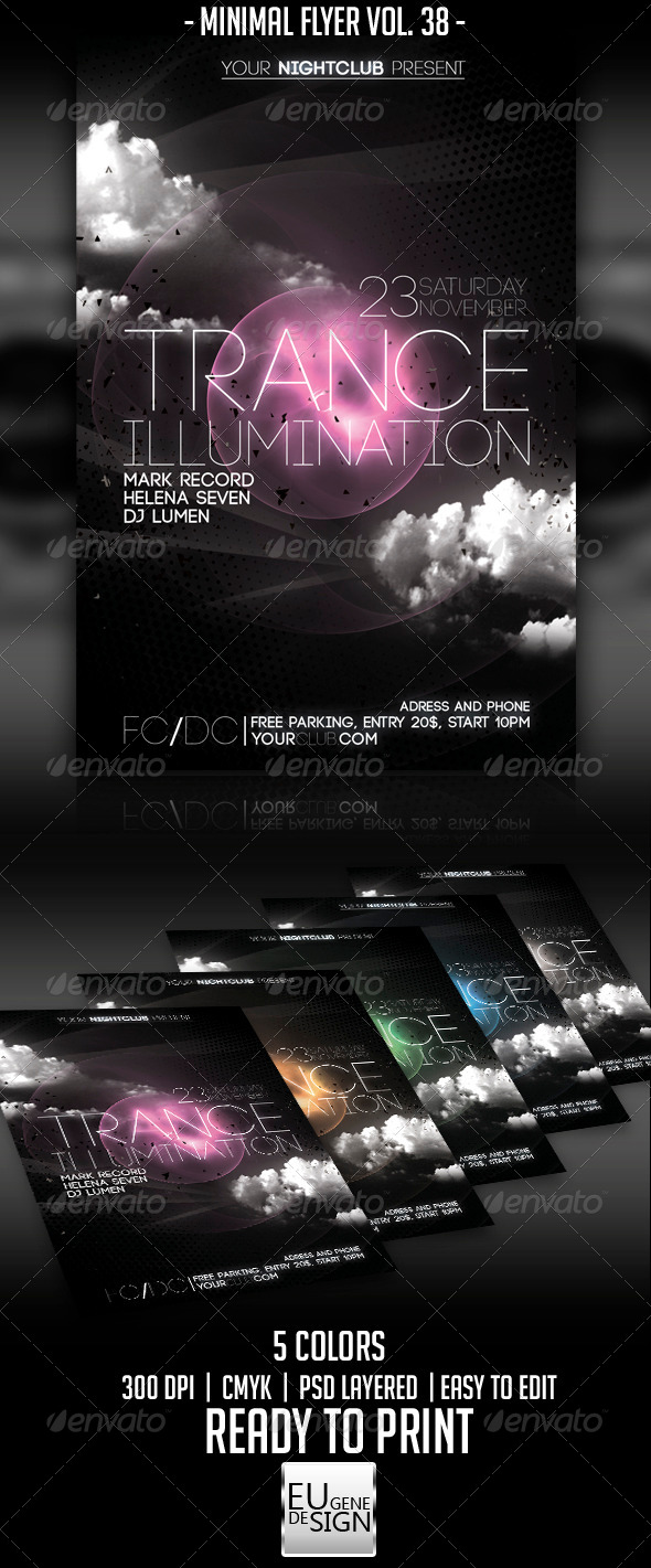 Minimal Flyer Vol. 38 - Clubs & Parties Events