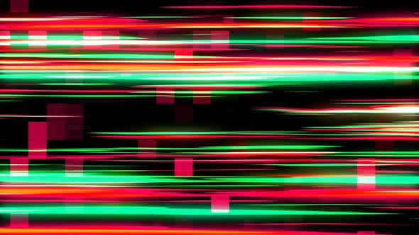 Glowing Colorful Line Tech Background