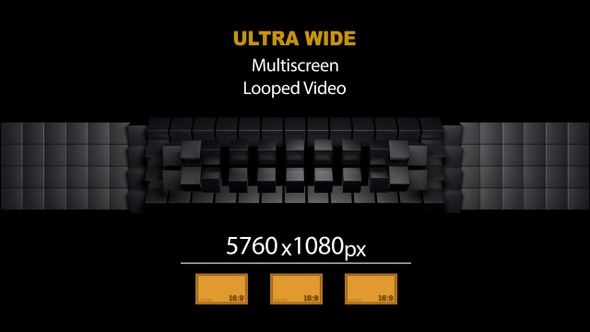 UltraWide HD Cubes Rotation 10