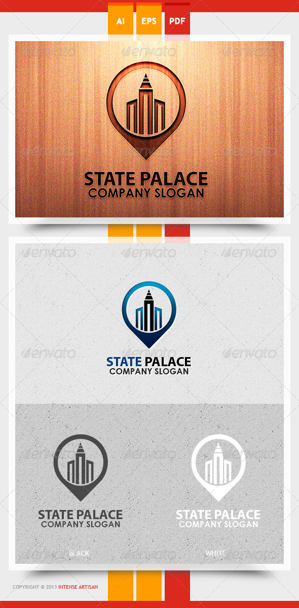 State Palace Logo Template - Buildings Logo Templates