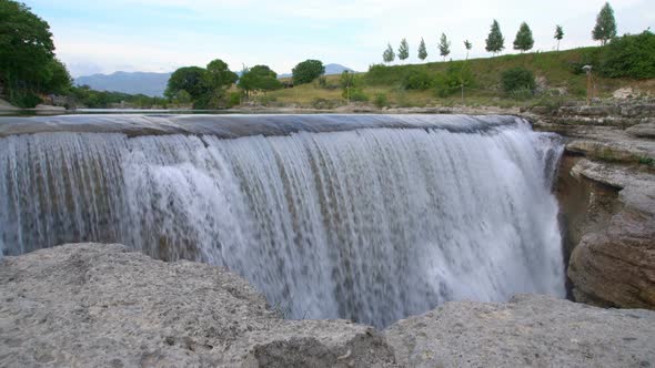Wild Niagara Waterfalls of Podgorica, Streaming in Beautiful Nature, Montenegro
