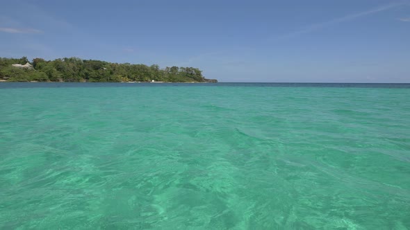 The Caribbean sea in Jamaica