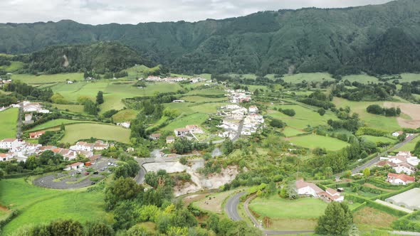 Steaming Thermal Springs of Caldeiras Das Furnas Sao Miguel Island Azores alt