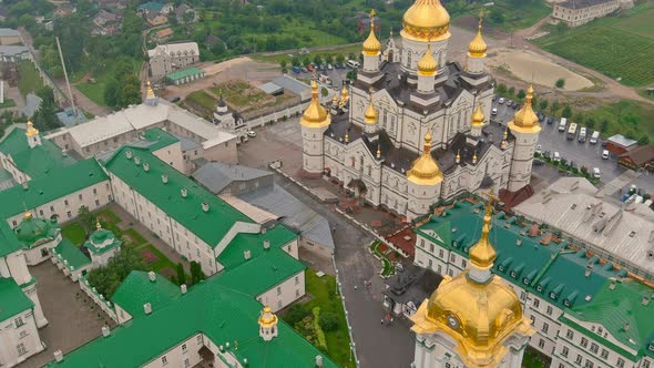 Aerial Pochaev Monastery alt