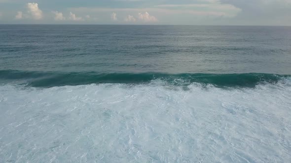 Waves Rolling From Above in the Ocean