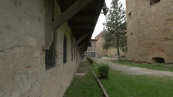 Old Brick Wall at Fagaras Fortress alt