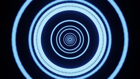 Blue Hypnotize Rings Vj Loop Tube 4K alt