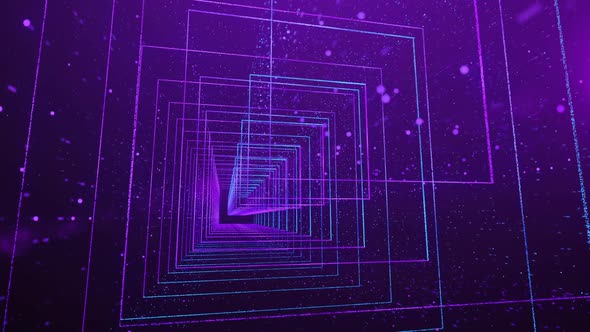 Digital Cyberspace with Particles and Connections to Digital Data Networks alt