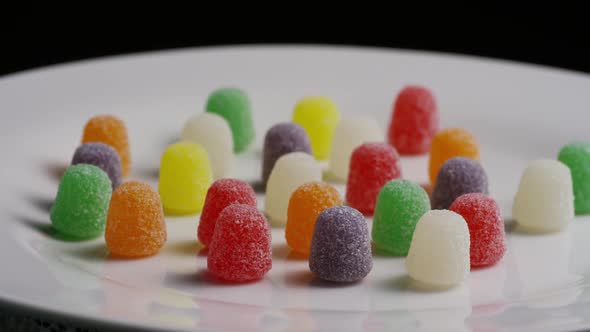 Rotating shot of gumdrop candy - CANDY GUMDROPS 013 alt