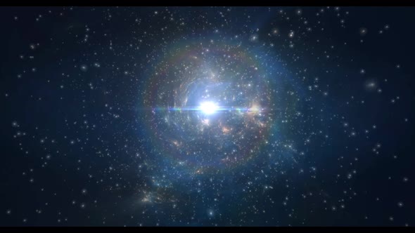 Supernova Star Field Space Motion Loop Background