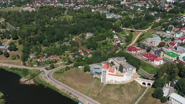 Top View of the City Center of Grodno Belarus alt